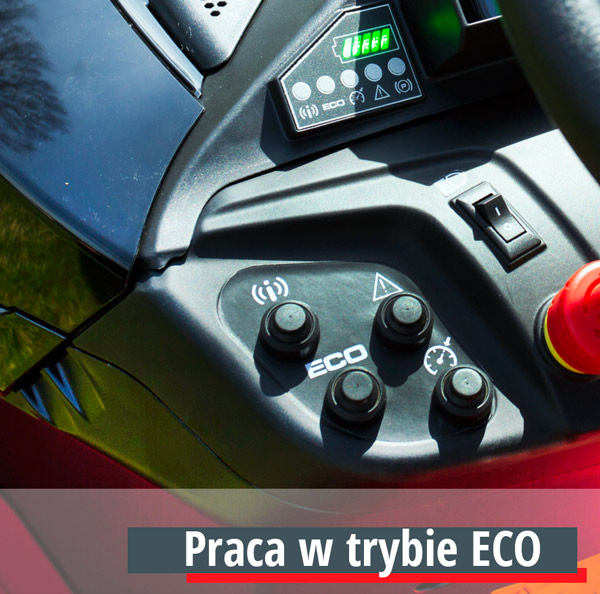 Praca w trybie ECO w traktorku ogrodowym Solo by AL-KO T 3200 Li Edition ONe